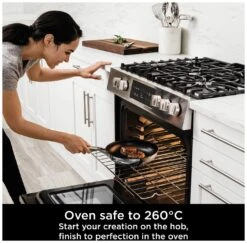 Ninja Zerostick 28cm Stainless Steel Non Stick Frying Pan -Kitchen Supplies Store 1120219 R Z004A