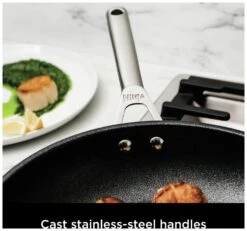 Ninja Zerostick 28cm Stainless Steel Non Stick Frying Pan -Kitchen Supplies Store 1120219 R Z009A
