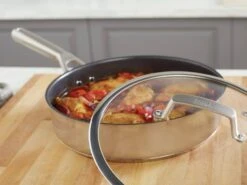 Ninja Zerostick 26cm Stainless Steel Non Stick Saute Pan -Kitchen Supplies Store 1120226 R Z008A