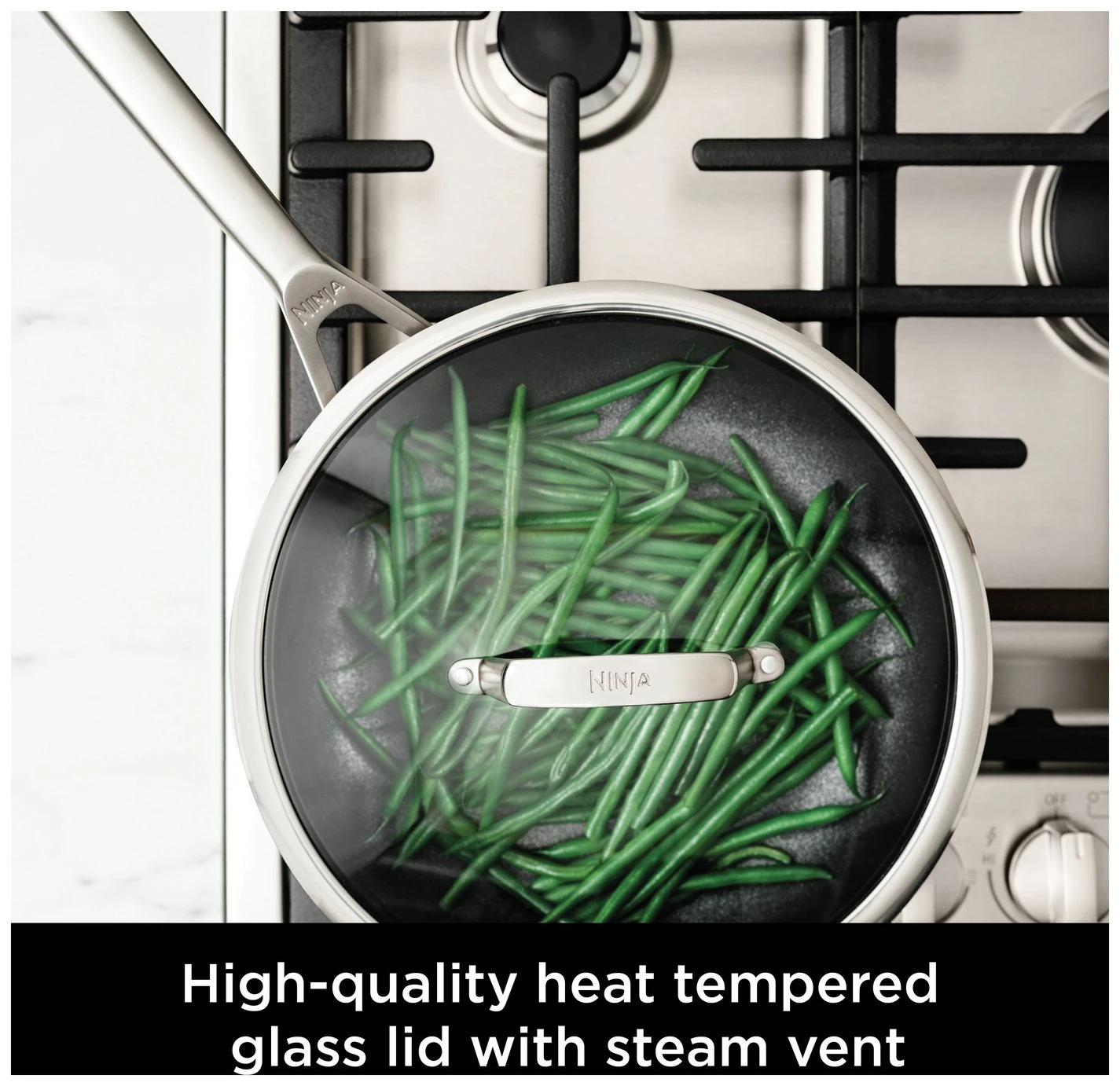 Ninja Zerostick Stainless Steel 5 Piece Non Stick Pan Set 8 Ninja Zerostick Stainless Steel 5 Piece Non Stick Pan Set - Image 7