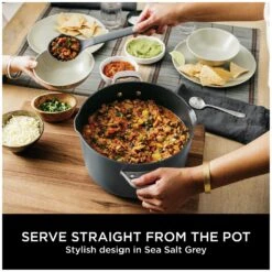 Ninja Zerostick 30cm Non Stick Aluminium Possible Pot -Grey -Kitchen Supplies Store 1120288 R Z005A