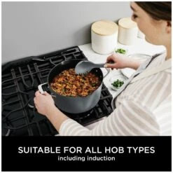 Ninja Zerostick 30cm Non Stick Aluminium Possible Pot -Grey -Kitchen Supplies Store 1120288 R Z007A