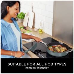 Ninja Zerostick 28cm Non Stick Aluminium Possible Pan -Grey 19 Ninja Zerostick 28cm Non Stick Aluminium Possible Pan -Grey -Kitchen Supplies Store 1120305 R Z007A
