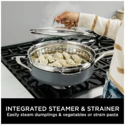 Ninja Zerostick 28cm Non Stick Aluminium Possible Pan -Grey 20 Ninja Zerostick 28cm Non Stick Aluminium Possible Pan -Grey -Kitchen Supplies Store 1120305 R Z008A