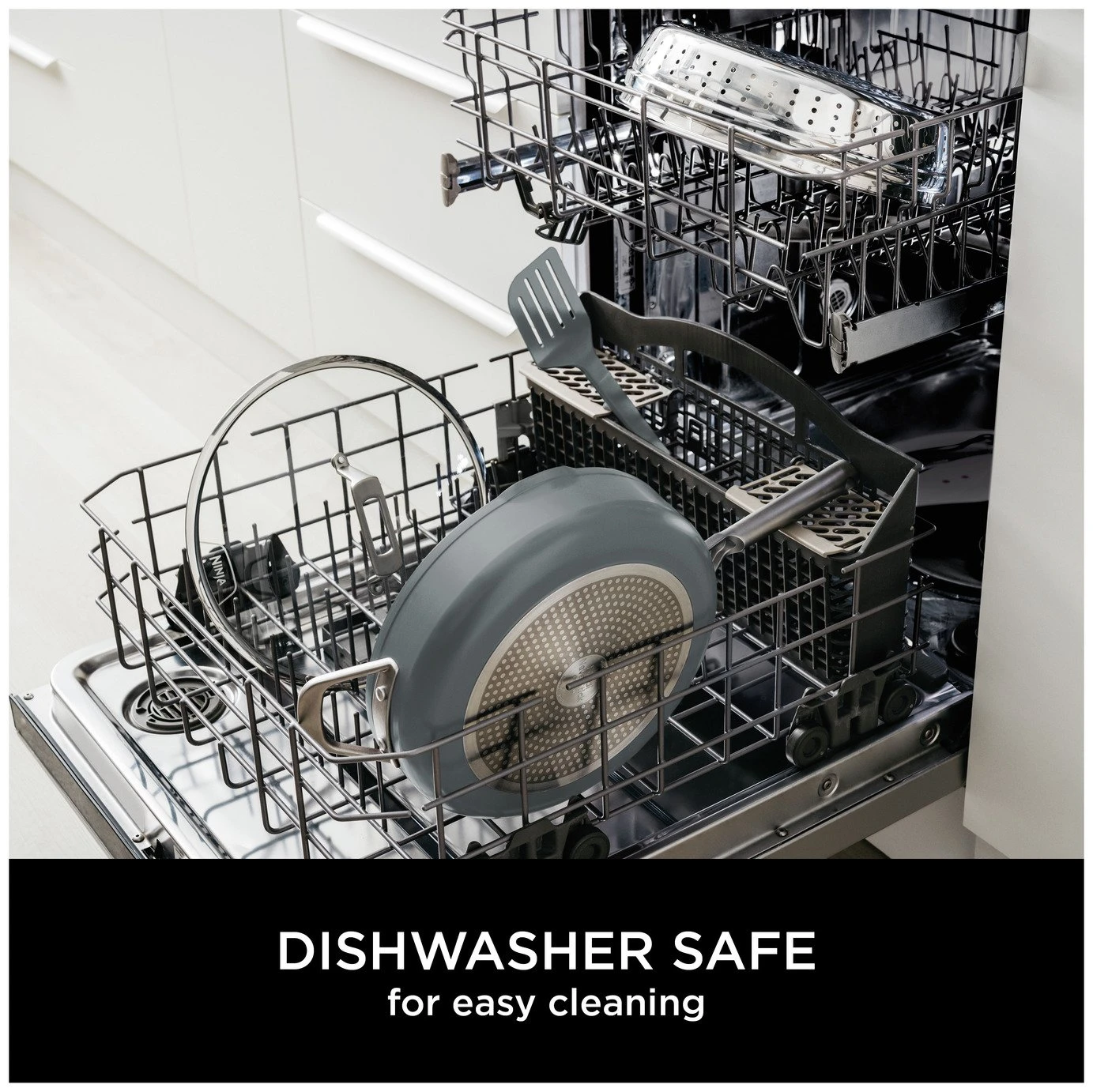 Ninja Zerostick 28cm Non Stick Aluminium Possible Pan -Grey 11 Ninja Zerostick 28cm Non Stick Aluminium Possible Pan -Grey - Image 9