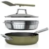 Ninja Zerostick 28cm Non Stick Aluminium Possible Pan -Green -Kitchen Supplies Store 1120312 R Z001A