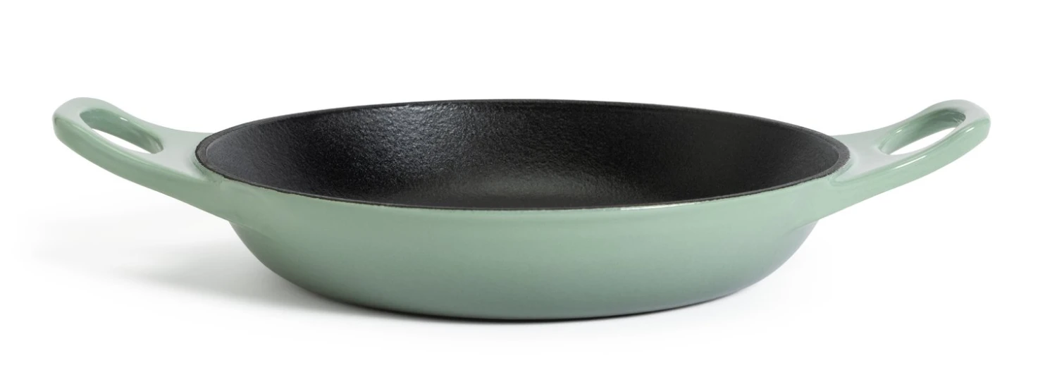 Habitat 20cm Cast Iron Enamel Coated Oven Dish - Green 5 Habitat 20cm Cast Iron Enamel Coated Oven Dish - Green - Image 3