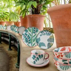 Habitat X Kew Set Of 2 Ceramic Dinner Plates -Kitchen Supplies Store 1300565 R Z004C