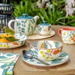 Habitat X Kew Set Of 2 Stoneware Cereal Bowl -Kitchen Supplies Store 1300596 R Z001C