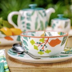 Habitat X Kew Set Of 2 Stoneware Cereal Bowl -Kitchen Supplies Store 1300596 R Z005C