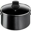 Tefal Titanium Excellence 24cm Aluminium Stock Pot - Black 1 Tefal Titanium Excellence 24cm Aluminium Stock Pot - Black -Kitchen Supplies Store 1303830 R Z001A