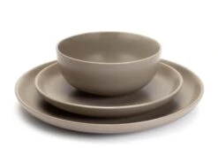 Habitat Mushroom 12 Piece Stoneware Dinner Set - Mushroom -Kitchen Supplies Store 1341108 R Z002A