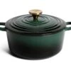 Habitat 3.3 Litre Cast Iron Casserole Dish - Green -Kitchen Supplies Store 2003483 R Z001A