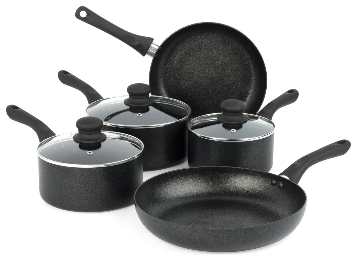 Russell Hobbs Diamond Stone 5 Piece Aluminium Saucepan Set 3 Russell Hobbs Diamond Stone 5 Piece Aluminium Saucepan Set