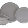 Habitat 12 Piece Stoneware Dinner Set - Matt Grey -Kitchen Supplies Store 2151768 R Z001A