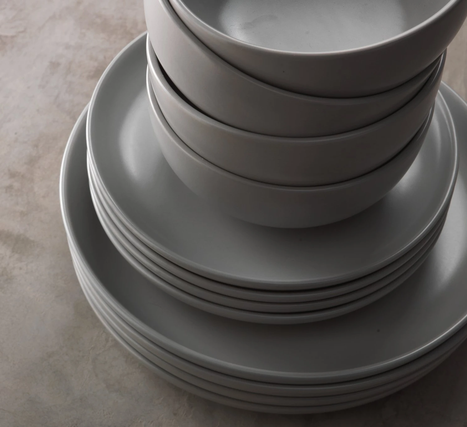Habitat 12 Piece Stoneware Dinner Set - Matt Grey 6 Habitat 12 Piece Stoneware Dinner Set - Matt Grey - Image 4