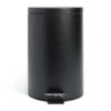 Habitat 12 Litre Flat Top Pedal Bin - Black 1 Habitat 12 Litre Flat Top Pedal Bin - Black -Kitchen Supplies Store 2205456 R Z001A