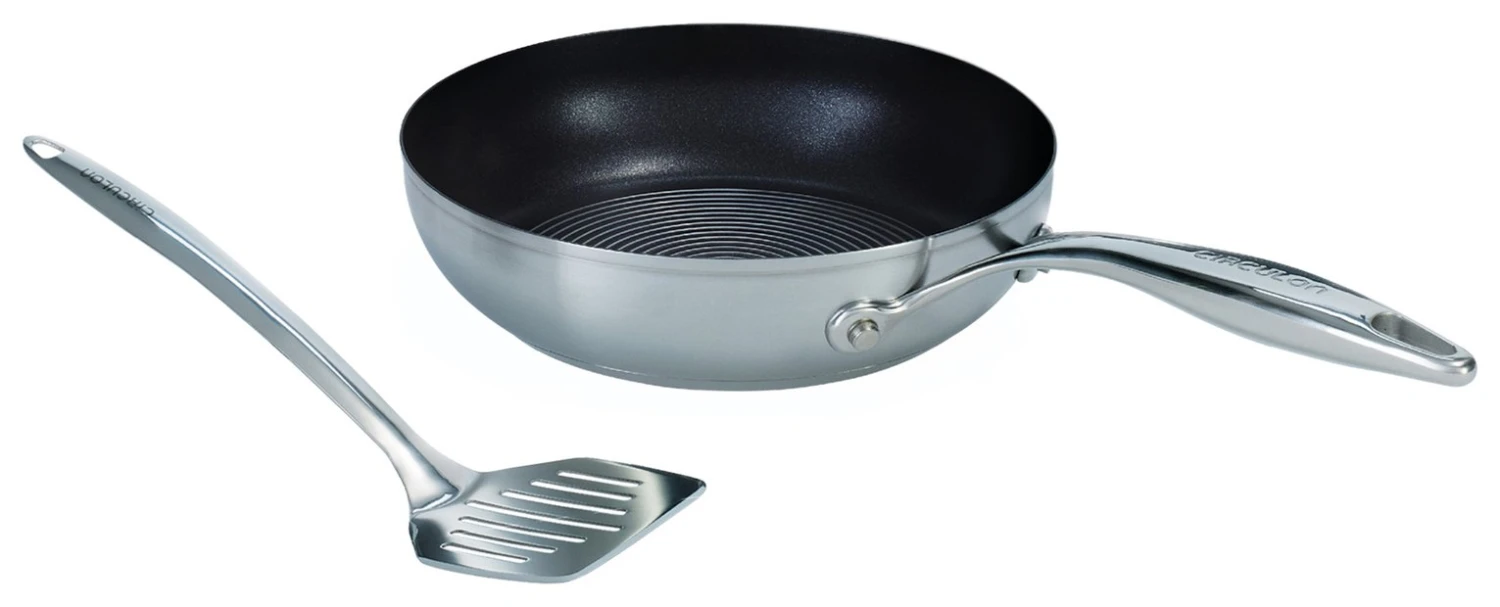 Circulon S Series 24cm Stainless Steel Pan And Spatula 4 Circulon S Series 24cm Stainless Steel Pan And Spatula - Image 2