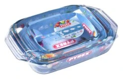 Pyrex Irresistible 3 Piece Glass Roaster Set -Kitchen Supplies Store 3064153 R Z003A