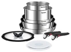 Tefal Ingenio Emotion 10 Piece Stainless Steel Pan Set