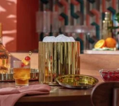 Habitat Gold Tone Ice Bucket -Kitchen Supplies Store 3158870 R Z001C