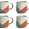 Habitat Dipped Speckle Set Of 4 Mugs -Kitchen Supplies Store 3268715 R Z001A