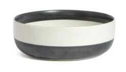 Habitat Artisan Stripe Stoneware Serving Bowl