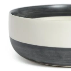 Habitat Artisan Stripe Stoneware Serving Bowl -Kitchen Supplies Store 3365481 R Z002A