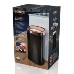 Tower 58L Sensor Bin - Rose Gold & Black -Kitchen Supplies Store 3377541 R Z005A