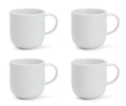 Habitat Riko Set Of 4 Mugs - White