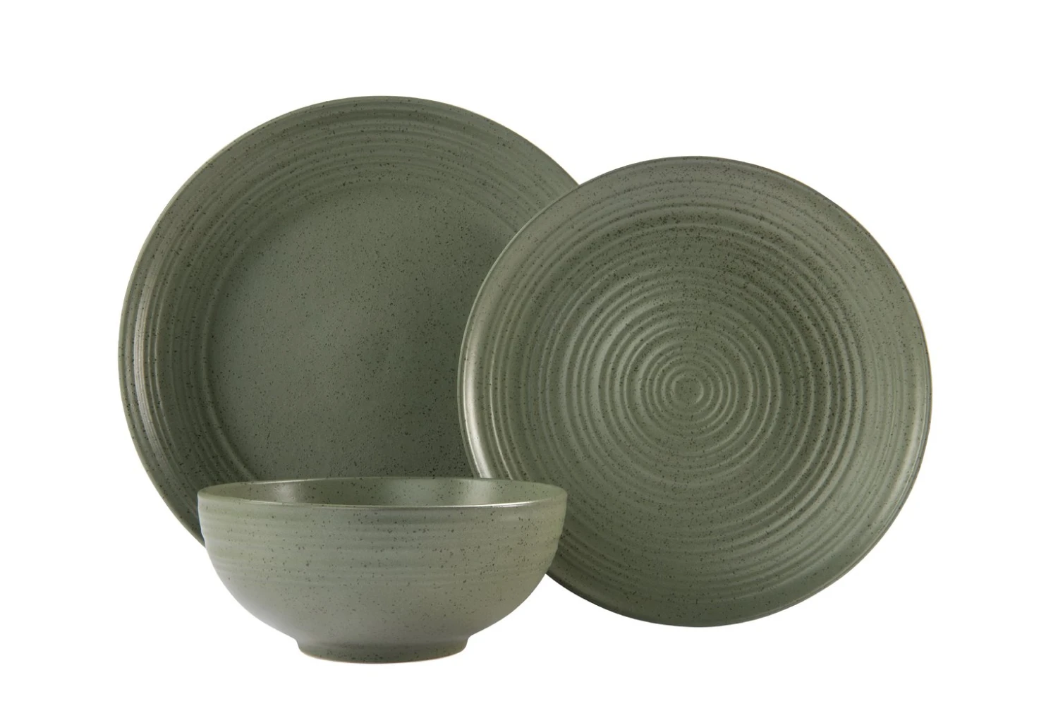 Habitat Textured Ripple 12 Piece Stoneware Dinner Set - Sage 10 Habitat Textured Ripple 12 Piece Stoneware Dinner Set - Sage - Image 8