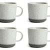 Habitat Textured Ripple Set Of 4 Mugs - Neutral -Kitchen Supplies Store 5642171 R Z001A