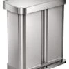 Simplehuman 58 Litre Recycler Bin - Stainless Steel -Kitchen Supplies Store 5713024 R Z001A