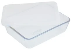 Pyrex Set Of 2 Glass Roasters With Plastic Storage Lids 11 Pyrex Set Of 2 Glass Roasters With Plastic Storage Lids -Kitchen Supplies Store 6209654 R Z006A