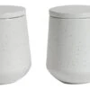 Habitat Addison 2 Piece Storage Canister - White -Kitchen Supplies Store 6609429 R Z001A