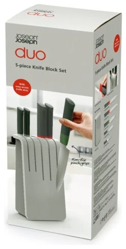 Joseph Joseph Duo 5 Piece Knife Block Set - Multicoloured -Kitchen Supplies Store 8490454 R Z005A