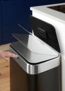 Tower 60 Litre Recycling Sensor Bin - Black 12 Tower 60 Litre Recycling Sensor Bin - Black -Kitchen Supplies Store 8719898 R Z003A