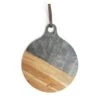 Habitat Acacia Circular Marble Chopping Board -Kitchen Supplies Store 9166536 R Z001A