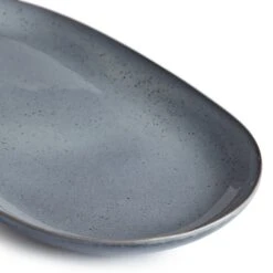 Habitat Evora Stoneware Serving Platter - Blue -Kitchen Supplies Store 9203671 R Z002A