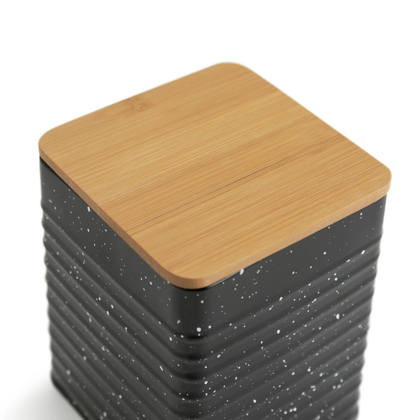 Habitat Set Of 5 Speckle Bamboo Storage - Black 5 Habitat Set Of 5 Speckle Bamboo Storage - Black - Image 3