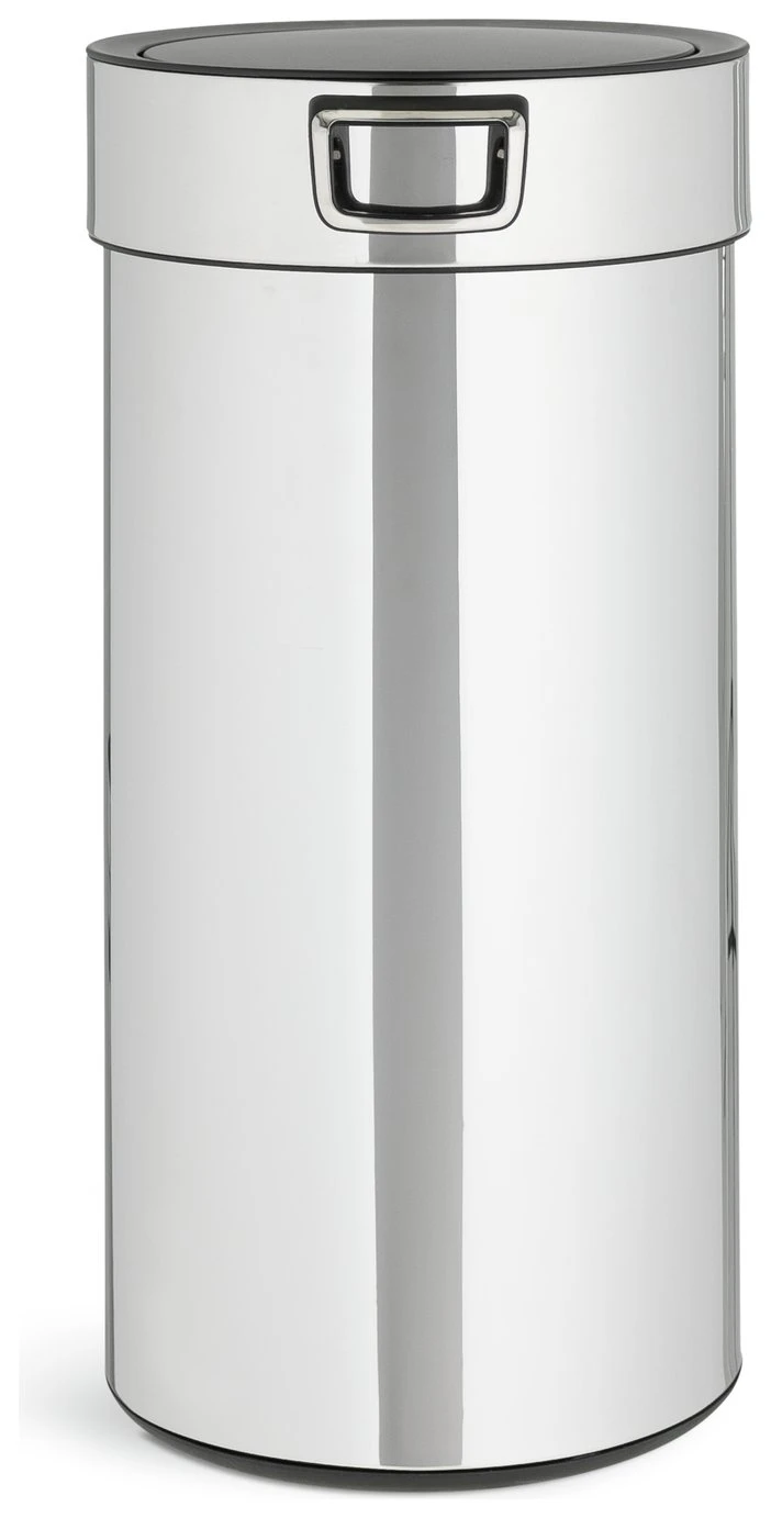 Habitat 30 Litre Round Touch Op Bin - Silver 3 Habitat 30 Litre Round Touch Op Bin - Silver