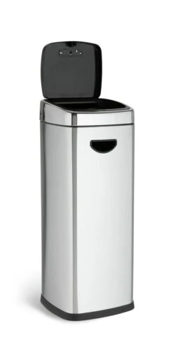 Habitat 30 Litre Square Touch Top Bin - Silver -Kitchen Supplies Store 9212569 R Z002A