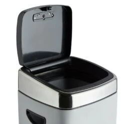 Habitat 30 Litre Square Touch Top Bin - Gunmetal -Kitchen Supplies Store 9212662 R Z003A