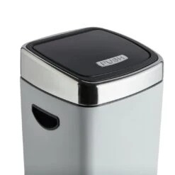 Habitat 30 Litre Square Touch Top Bin - Gunmetal -Kitchen Supplies Store 9212662 R Z004A