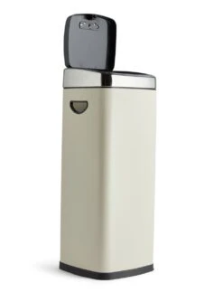 Habitat 30 Litre Square Touch Top Bin - Cream -Kitchen Supplies Store 9212679 R Z002A