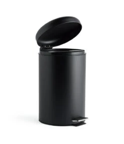 Habitat 12 Litre Domed Pedal Bin - Black -Kitchen Supplies Store 9212772 R Z002A