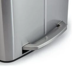 Habitat 40 Litre Recycling Bin - Stainless Steel -Kitchen Supplies Store 9307498 R Z003A