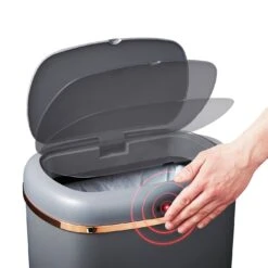 Tower 58 Liter Cavaletto Sensor Bin - Grey -Kitchen Supplies Store 9308899 R Z003A