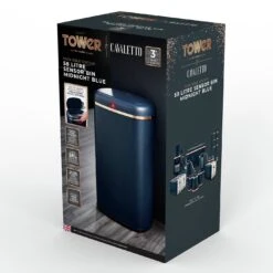 Tower 58 Liter Cavaletto Sensor Bin - Blue -Kitchen Supplies Store 9308916 R Z004A