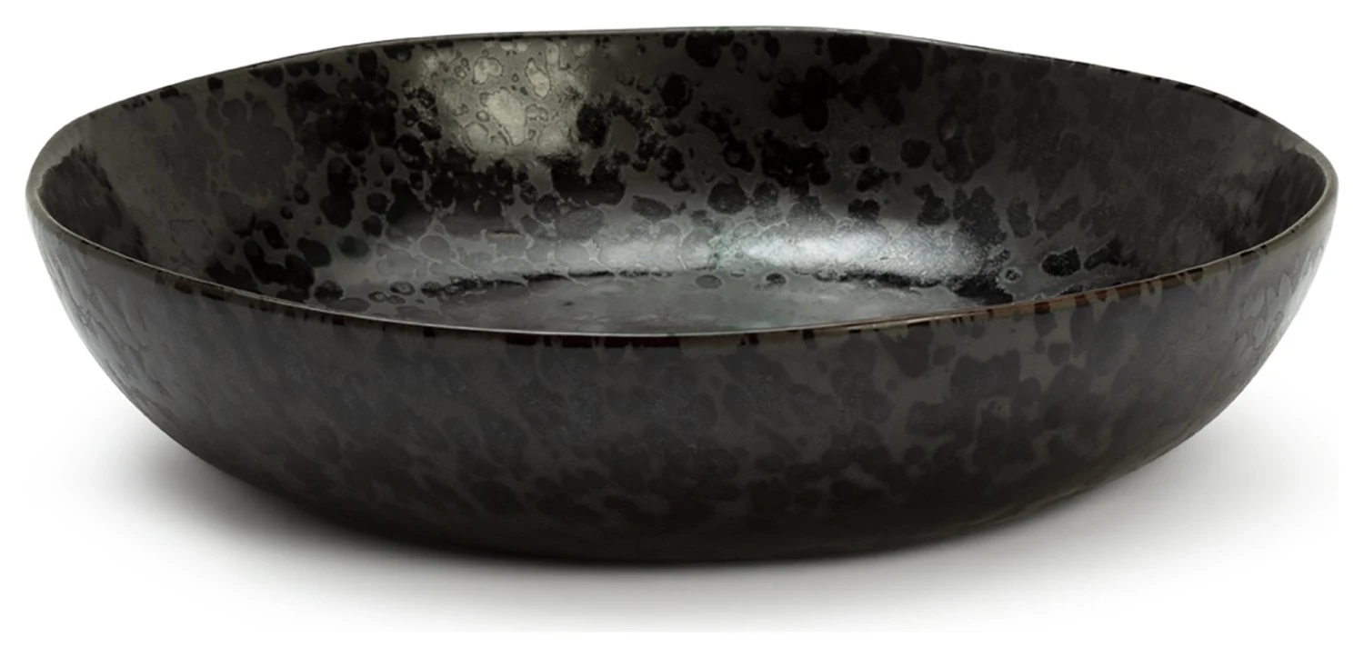 Habitat Preto Stoneware Serving Bowl - Black 3 Habitat Preto Stoneware Serving Bowl - Black